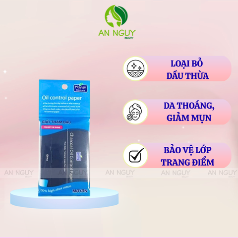 Giấy Thấm Dầu Mayan Oil Control Paper Kiểm Soát Dầu