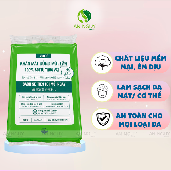Khăn Mặt Dùng Một Lần YKO 200 Tờ