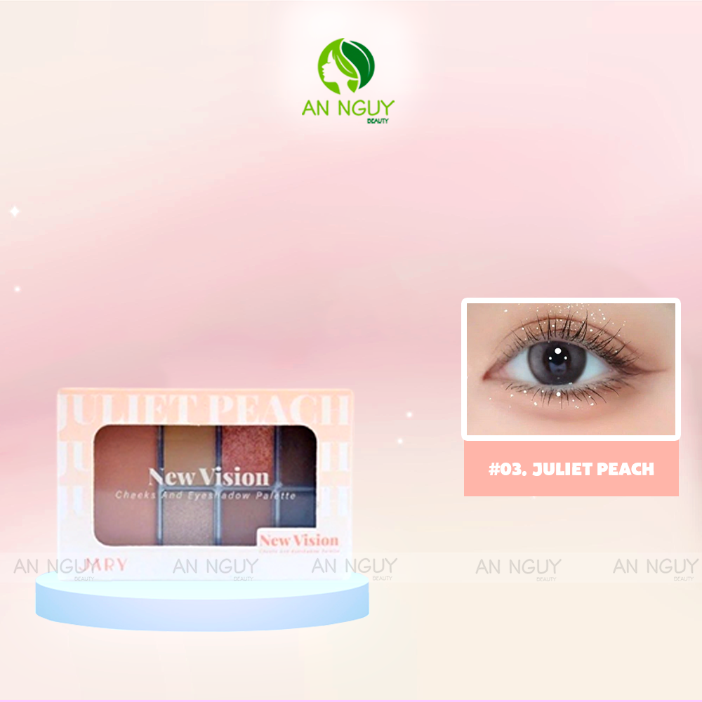 Bảng Phấn Má Và Mắt 7 Ô Jary New Vision Cheeks Eyeshadow Palette 9.2g