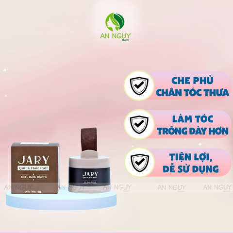 Phấn Chấm Hói Tóc Jary Quick Hair Puff Che Khuyết Điểm Phủ Hói Chân Tóc 4g