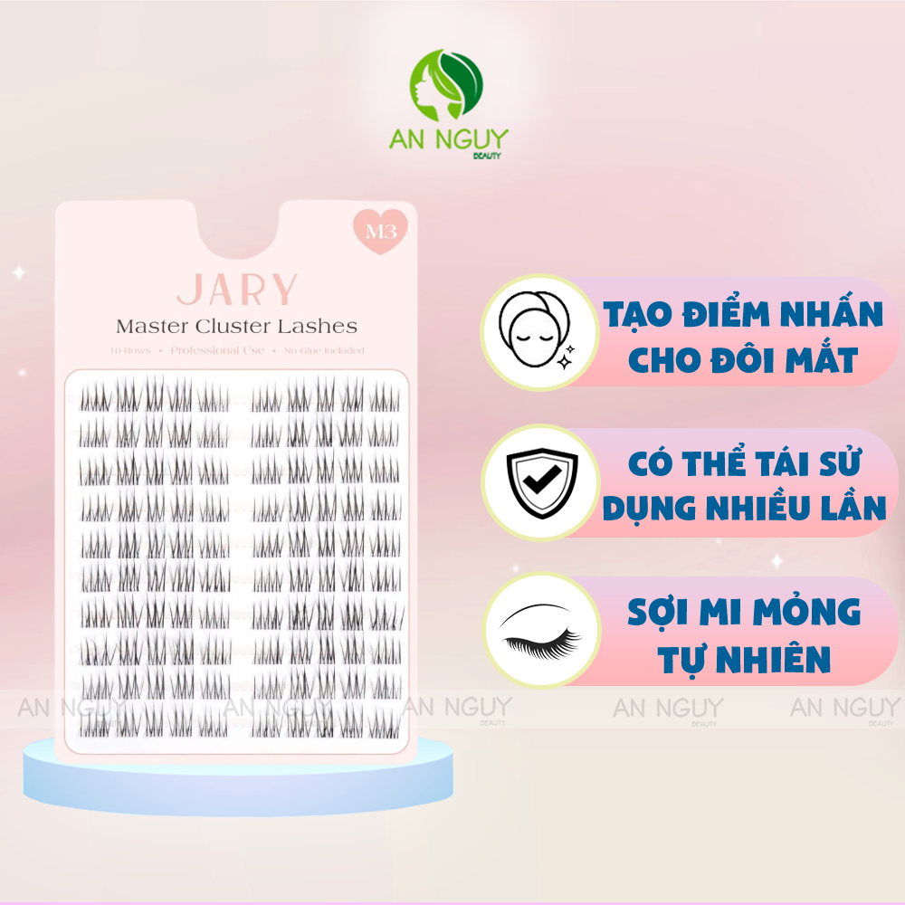 Lông Mi Cụm Không Keo 10 Hàng JARY Master Lashes