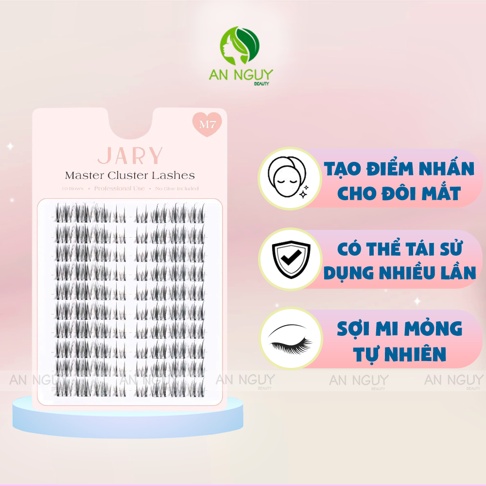 Lông Mi Cụm Không Keo 10 Hàng JARY Master Lashes
