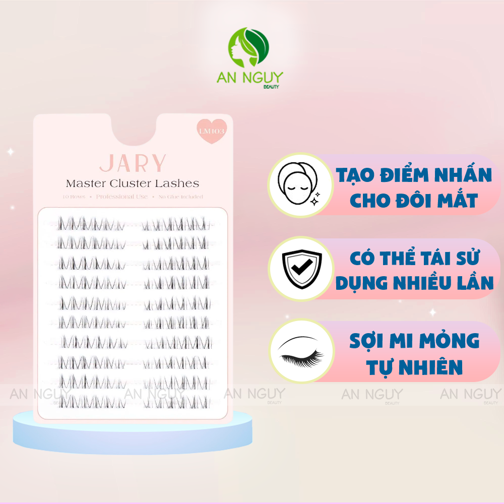 Lông Mi Cụm Không Keo 10 Hàng JARY Master Lashes