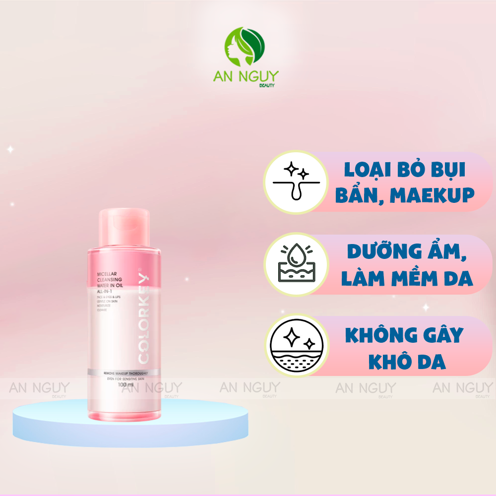 Tẩy Trang 2 Lớp Colorkey Micellar Cleansing Water In Oil All-In-1