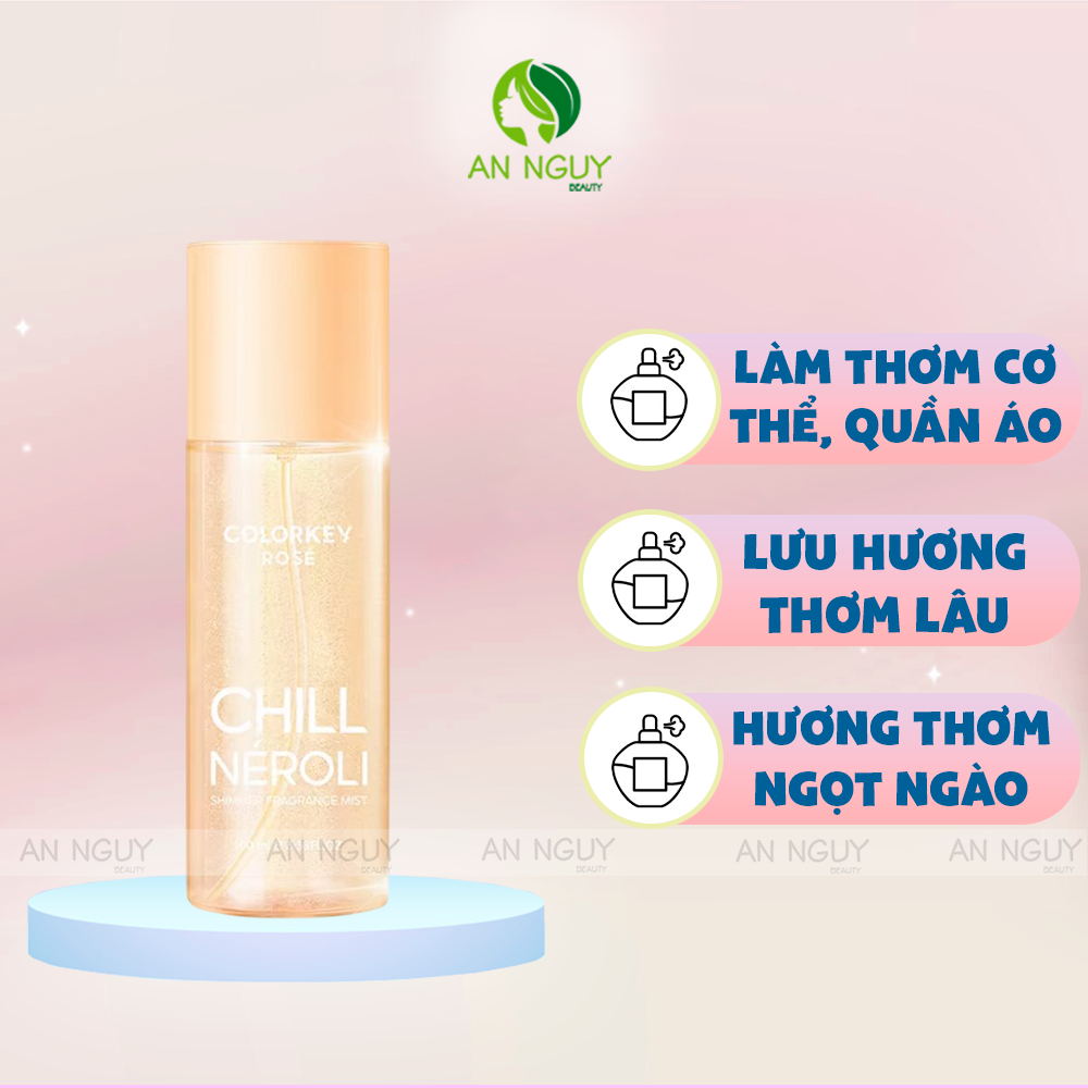 Xịt Thơm Colorkey Rosé Shimmer Fragrance Mist 100ml