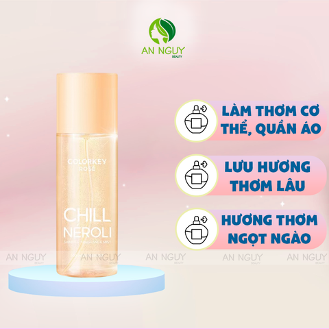 Xịt Thơm Colorkey Rosé Shimmer Fragrance Mist 100ml