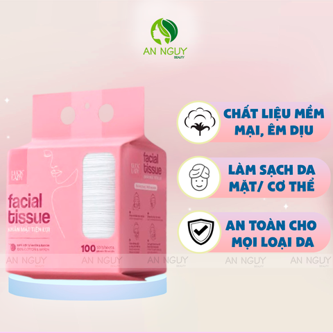 Khăn Mặt Luck Lady Facial Tissue 100 Tờ