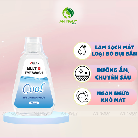 Nước Rửa Mắt Viplus+ Multi B Eye Wash Bổ Sung Độ Ẩm, Vitamin Cho Mắt 300ml