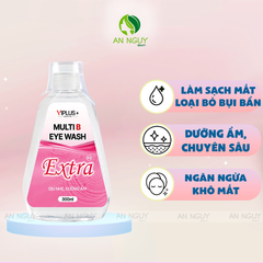 Nước Rửa Mắt Viplus+ Multi B Eye Wash Bổ Sung Độ Ẩm, Vitamin Cho Mắt 300ml