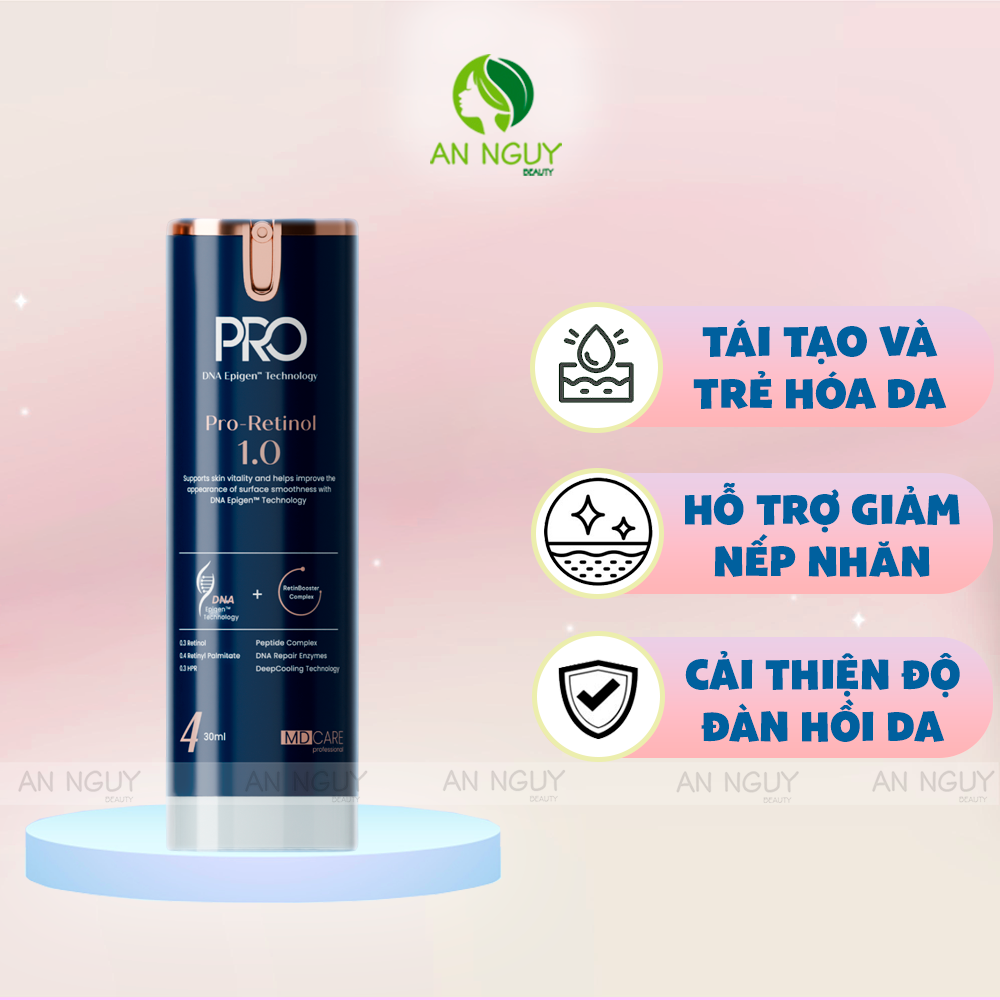 Kem Dưỡng MD Care Pro-Retinol Tái Tạo, Làm Sáng Và Cải Thiện Nếp Nhăn 30ml