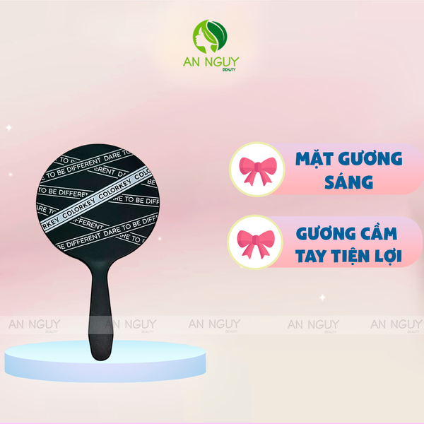 Gương Trang Điểm Cầm Tay Hình Tròn Colorkey