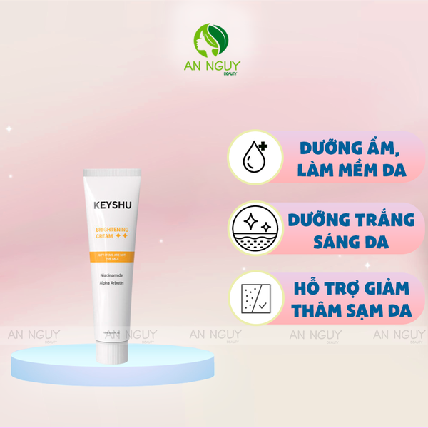 Kem Dưỡng Keyshu Brightening Cream Dưỡng Ẩm, Hỗ Trợ Dưỡng Sáng Da 10ml