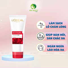 Sữa Rửa Mặt L'Oreal Paris Revitalift Cleansing Foam Sạch Sâu, Dưỡng Sáng Chống Lão Hóa Da 100ml