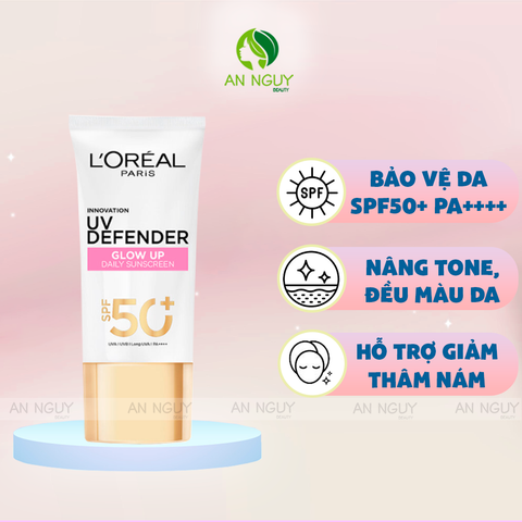 Kem Chống Nắng L'Oreal Paris UV Defender Daily Sunscreen SPF50+ PA++++ 50ml