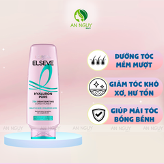 Dầu Xả L'Oreal Paris Elseve Hyaluron Pure 72H Rehydrating Conditioner Dành Cho Da Đầu Dầu 265ml