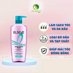 Dầu Gội L'Oreal Paris Elseve Hyaluron Pure 72H Purifying Shampoo Dành Cho Da Đầu Dầu