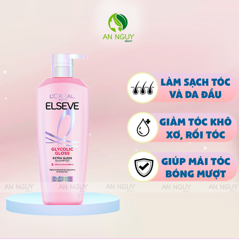 Dầu Gội L'Oreal Paris Elseve Glycolic Gloss Extra Gloss Shampoo 400ml