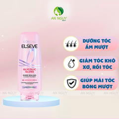 Dầu Xả L'Oreal Paris Elseve Glycolic Gloss Shine Sealing Conditioner 265ml