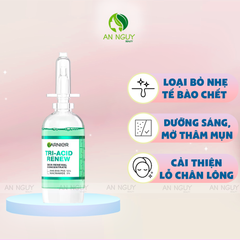 Tinh Chất Garnier Tri-Acid Renew Skin Renewal Concentrate Serum Giúp Cải Thiện Tông Da Dưỡng Sáng, Mịn Màng 20ml
