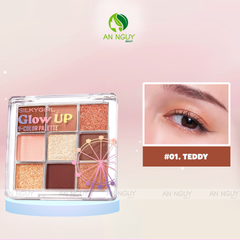 Bảng Phấn Mắt 9 Ô Silkygirl Glow Up 9-Color Palette 7.2g