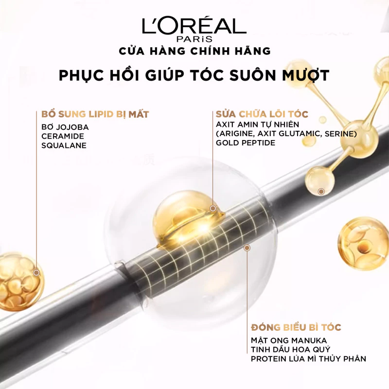 Mặt Nạ Ủ Tóc L'Oreal Extraordinary Oil Mask Phục Hồi Hư Tổn, Suôn Mượt Tóc 250ml