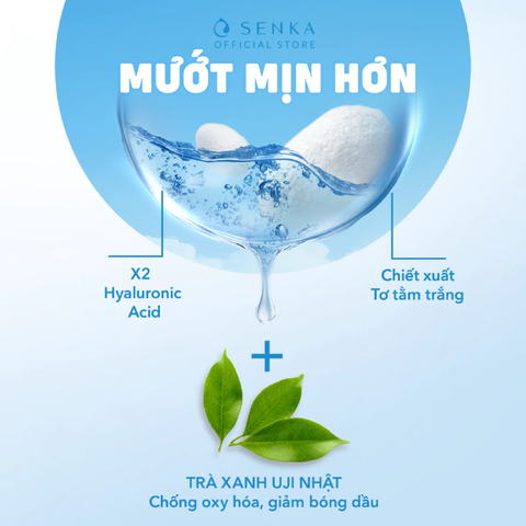 [Mua 1 Tặng 1] Nước Tẩy Trang Senka Micellar Formula Fresh Giảm Bóng Nhờn 400ml + 230ml