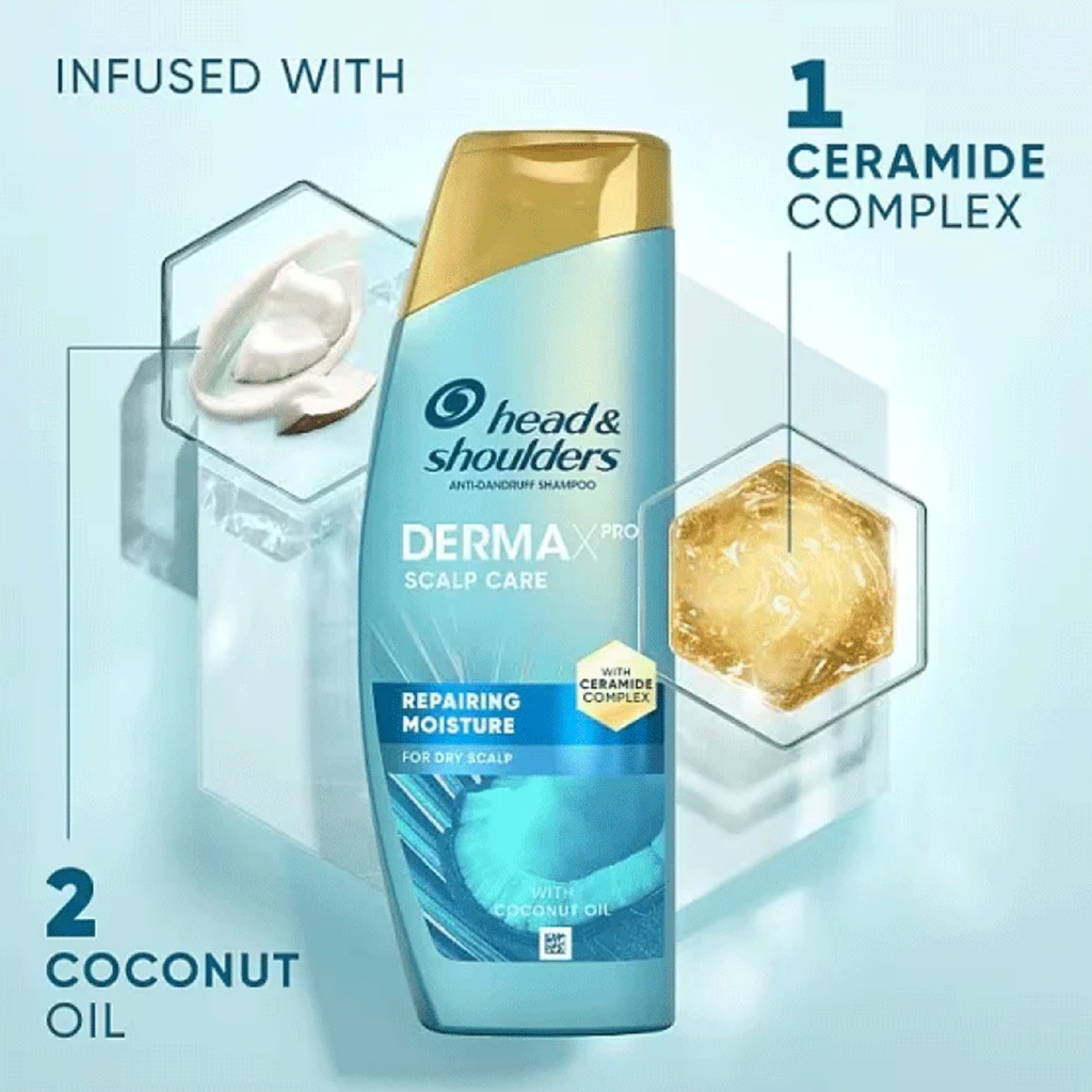 Dầu Gội Head & Shoulders Dermaxpro Scalp Care Repairing Moisture Anti Dandruff Shampoo 300ml