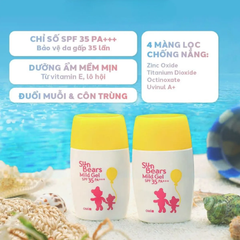 Gel Chống Nắng OMI Sun Bears Mild Gel SPF35 PA+++ Cho Trẻ Em 30g