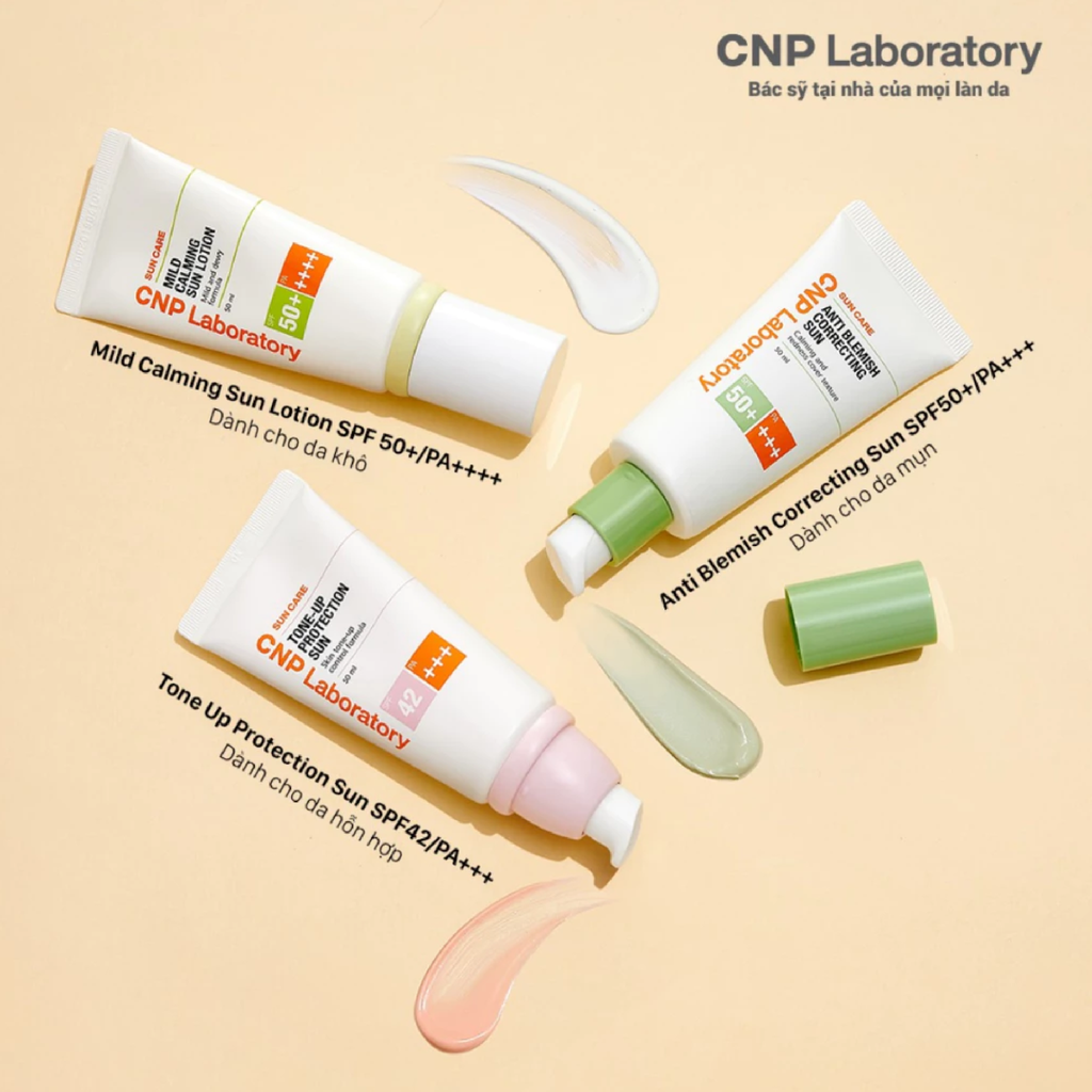Kem Chống Nắng CNP Laboratory Mild Calming Sun SPF50+ PA++++ 50ml (Hàng Công Ty)