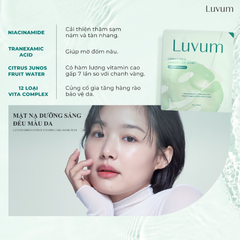 Mặt Nạ Luvum Green Citrus Vitamin C Gel Mask Plus Dưỡng Sáng Đều Màu Da 30ml