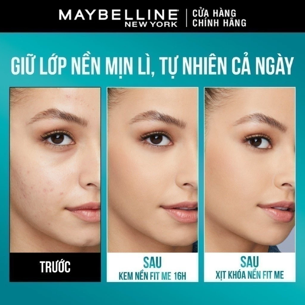 Xịt Khóa Nền Maybelline New York Fit Me Matte + Poreless Setting Spray 60ml