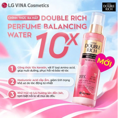 Xịt Dưỡng Tóc Double Rich Perfume Blancing Water 10X Hương Nước Hoa 200ml