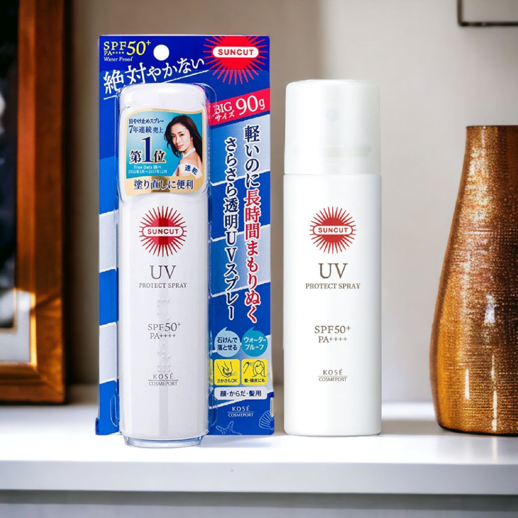 Xịt Chống Nắng Kose Suncut UV Protect Spray Bảo Vệ Da, Duy Trì Độ Ẩm 90g