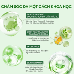 Kem Giảm Mụn Colorkey Luminous Green Tea Purifying Acne Treatment Chiết Xuất Trà Xanh 20g