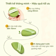 Bộ Bông Rửa Mặt Amortals Face Washing Puff Dùng Để Làm Sạch 3 Cái