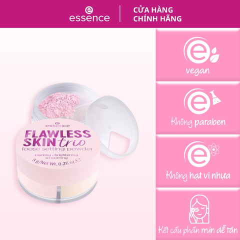 Phấn Phủ Bột 3 Màu Essence Flawless Skin Trio Loose Setting Powder 10