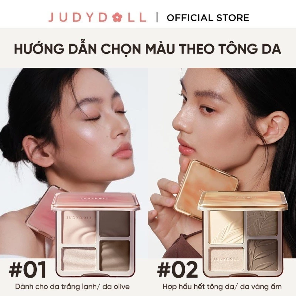 Phấn Bắt Sáng Và Tạo Khối Judydoll Highlight & Contour