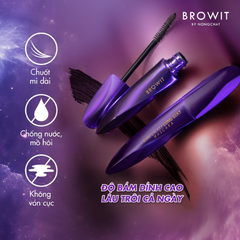 Mascara Browit By Nongchat Star Galaxy Long Stay Làm Dày, Dài và Cong Mi 8g