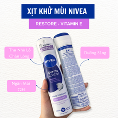 Xịt Khử Mùi Nivea Derma Control Micro Hyaluron Dưỡng Sáng 150ml