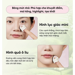 Set 8 Bông Mút Trang Điểm Tự Xé Amortals Farmer