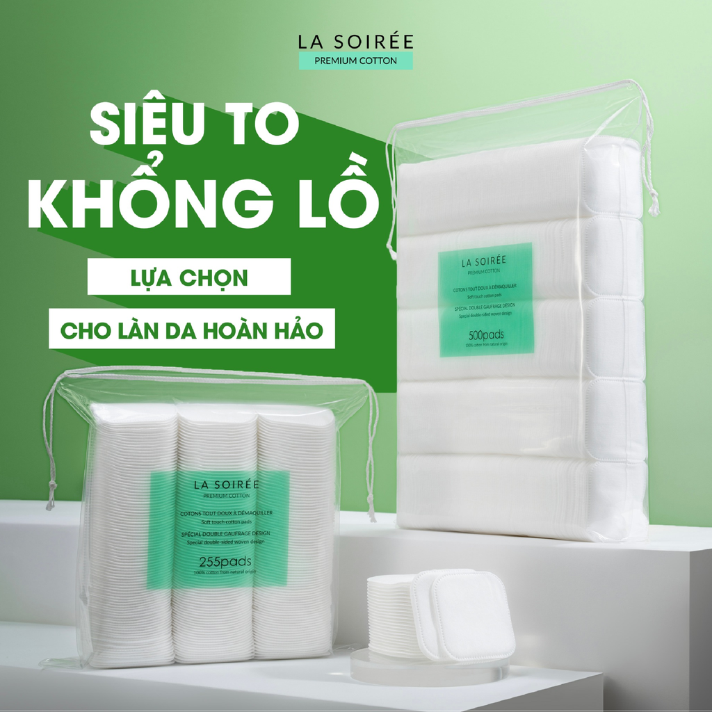 Bông Tẩy Trang La Soirée Premium Cotton