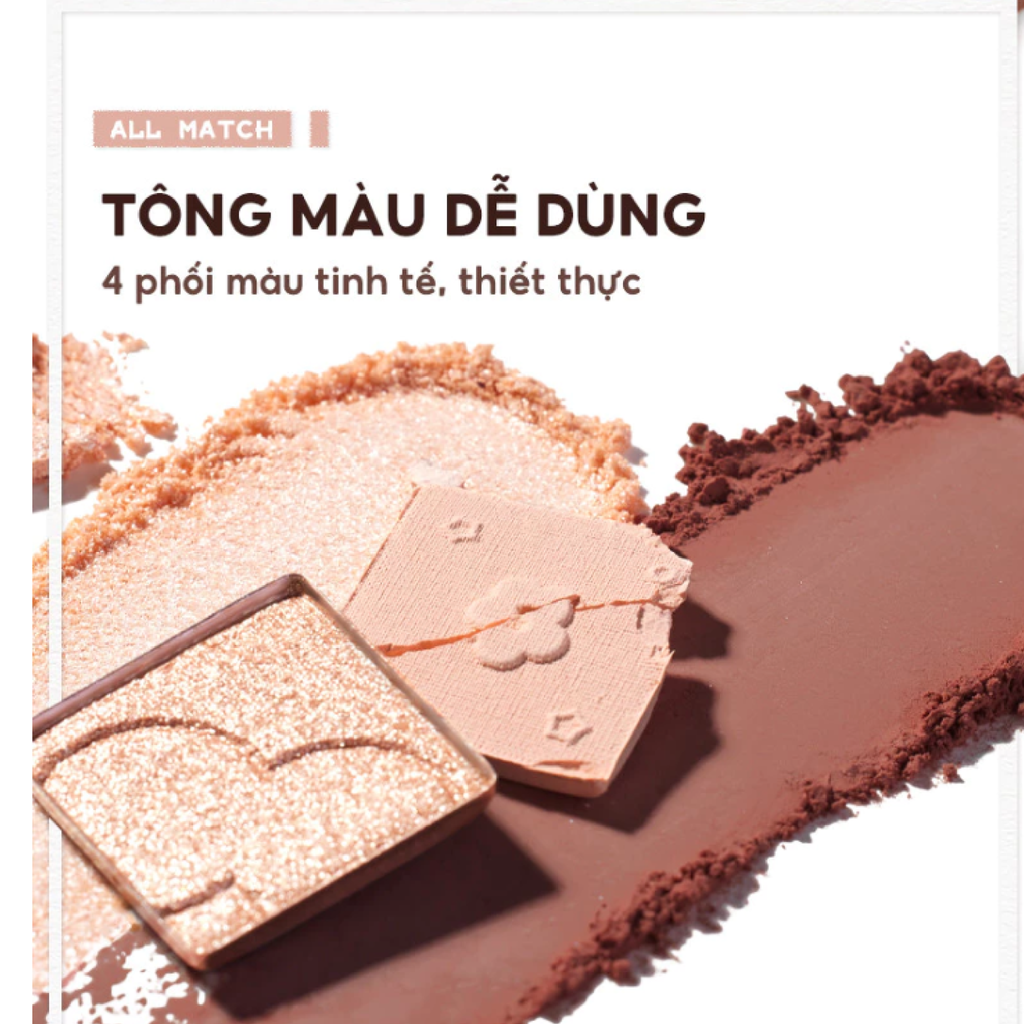 Phấn Mắt 4 Ô Judydoll 4-Colors Eyeshadow 4.8g