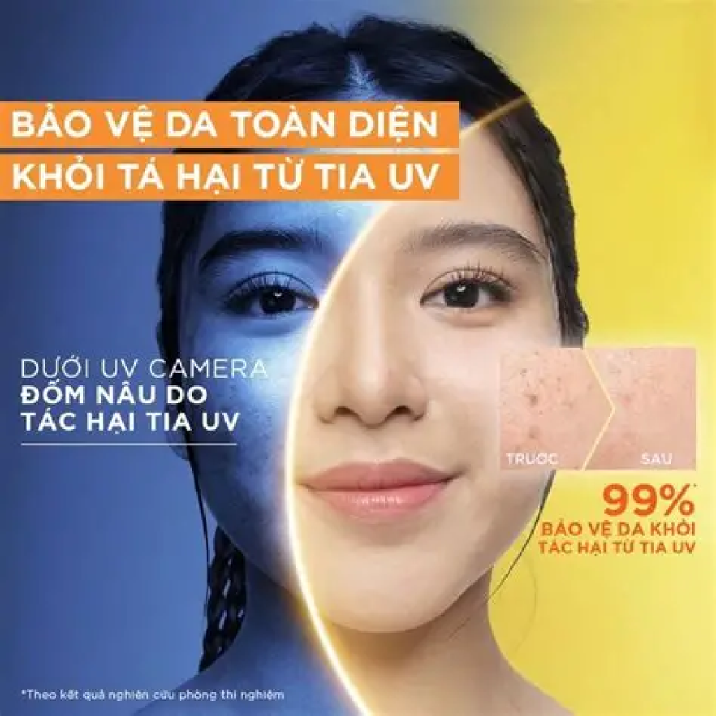 Serum Chống Nắng Garnier Super UV Invisible Serum Sunscreen SPF50+ PA++++ Dưỡng Sáng, Mờ Thâm 30ml