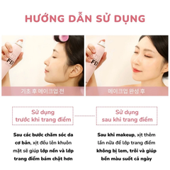 Xịt Khoá Nền Căng Bóng, Mịn Lì So.Natural Powder4room All Day Tight Make Up Setting FIXX 120ml