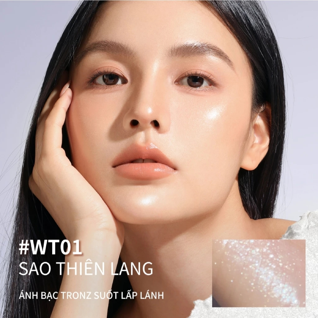 Phấn Bắt Sáng Focallure Star Crash Stretchy Highlighter Hiệu Ứng Da Căng Bóng WT01 14g