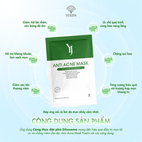 Mặt Nạ Yuejin Anti Acne Mask Giảm Mụn 25ml