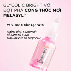 Tinh Chất L'Oreal Paris Glycolic Bright Anti Dark Spot Exfoliant Peel 25ml