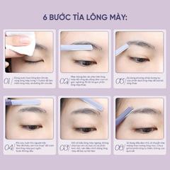 Dao Cạo Lông Mày 2 Đầu Amortals Double Headed Macro Eyebrow Razor