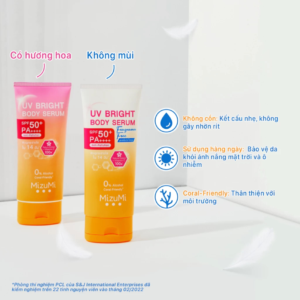 Dưỡng Thể MizuMi UV Body Serum SPF 50+ PA++++ Anti-Pollution