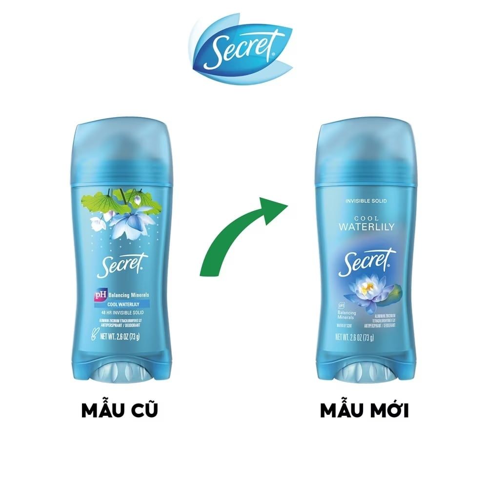 Sáp Khử Mùi Secret Cho Nữ Ngăn Mùi Và Mồ Hôi 73g